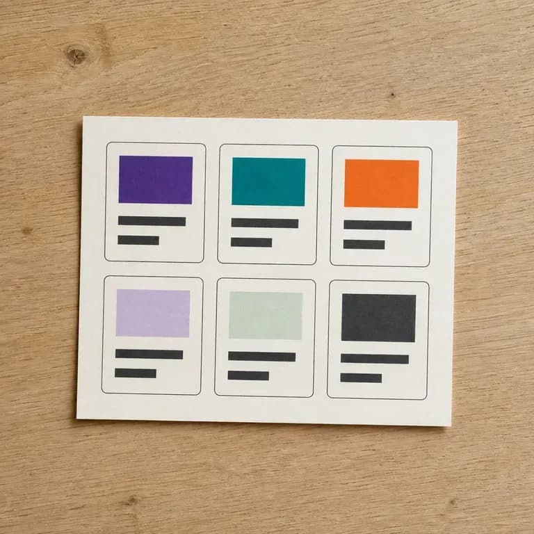 A card and grid layout component card