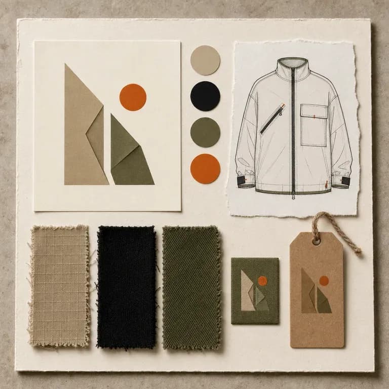 A thumbnail of a complete startup clothing brand direction board